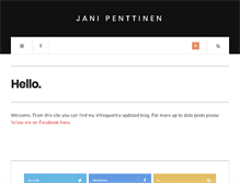 Tablet Screenshot of janipenttinen.com